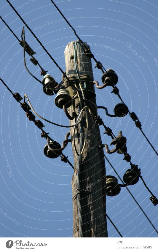 Old mast Electricity Telecommunications Electricity pylon Transmission lines free-floating