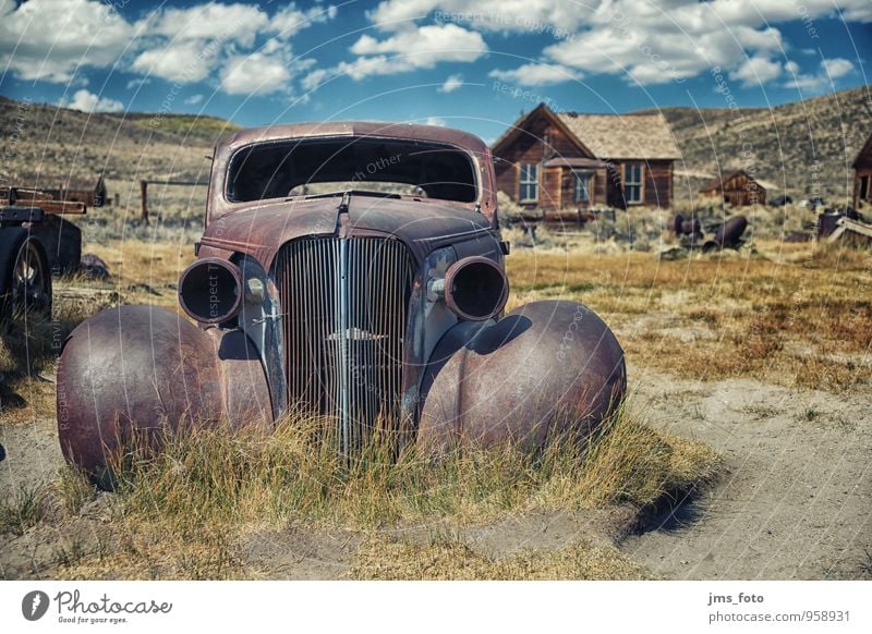 the old AUTO from Bodie Style Vacation & Travel Tourism Museum Means of transport Motoring Car Vintage car Adventure Whimsical Surrealism Past Transience Rust
