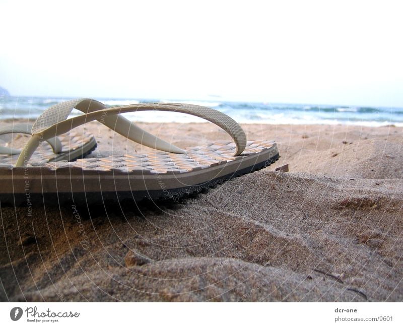 decimal separator Flip-flops Beach Ocean Vacation & Travel Emotions Relaxation Clothing Joy Sand Sun Water