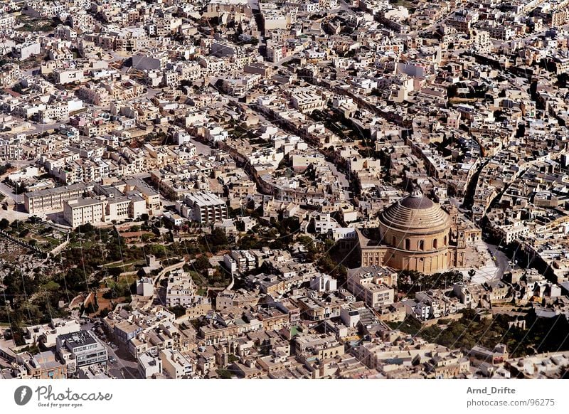Approach to Malta Aerial photograph Bird's-eye view Town Valetta House (Residential Structure) Europe Street