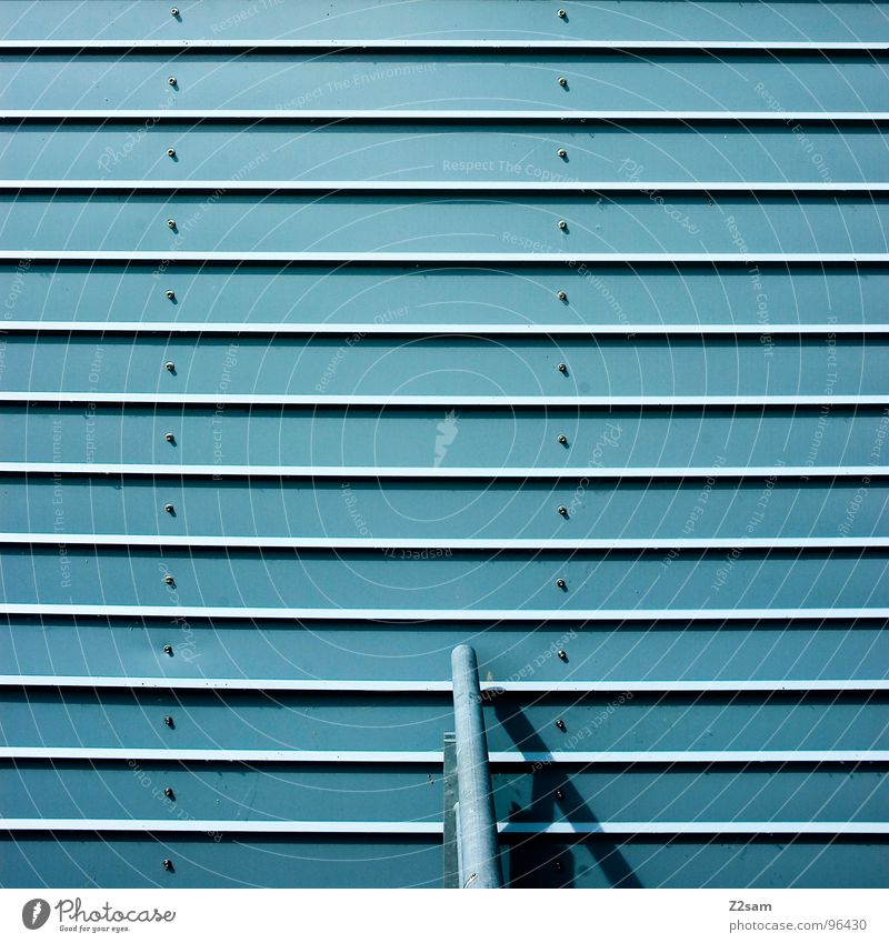 simplify II Minimal Style Simple Buttons Roller blind Light blue Iron Background picture Modern Blue Handrail Disk architecture Line Metal Structures and shapes