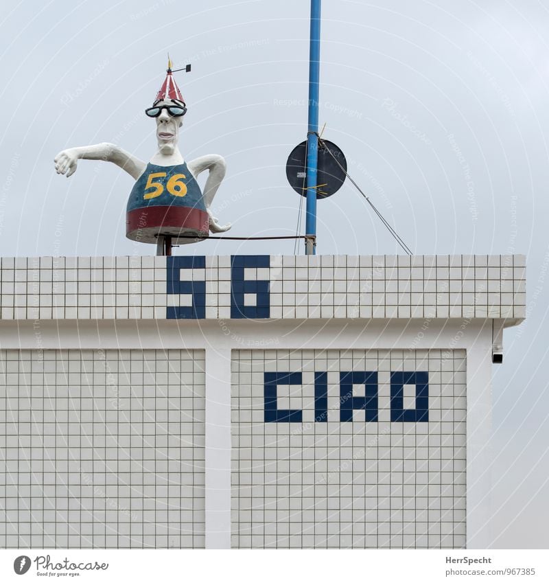 Ciao numero cinquantasei Vacation & Travel Summer vacation Beach Rimini Italy Manmade structures Building Wall (barrier) Wall (building) Roof Exceptional