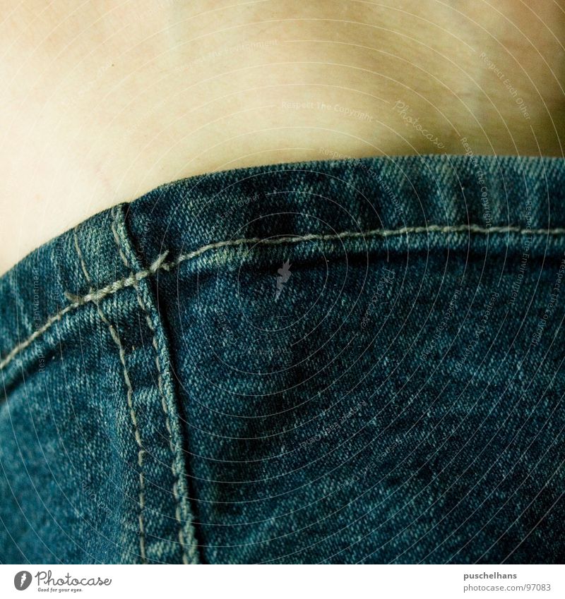 it's all about style Pants Trouser leg Style Stitching Near Old Clothing Macro (Extreme close-up) Close-up Jeans Blue Skin used Legs Fashion