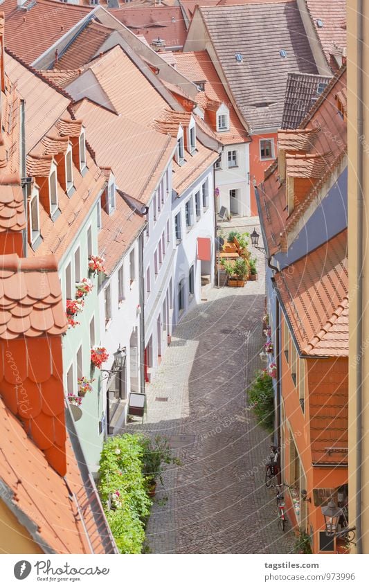 MEISSEN Meissen Alley Street Miniature Sunbeam Saxony Porcelain Old town Historic Elbe Vacation & Travel Card Germany Travel photography Idyll Dresden Calm