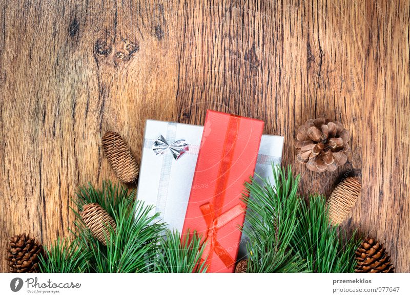 Christmas decoration Decoration Box Wood Ornament Feasts & Celebrations Authentic Natural Green Tradition Copy Space December Gift Horizontal Object photography