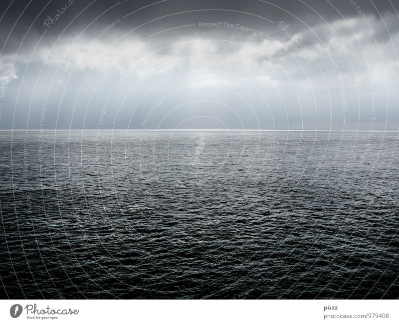 north sea Environment Landscape Elements Air Water Clouds Bad weather Waves North Sea Ocean Threat Dark Free Infinity Cold Maritime Blue Gray White Wanderlust