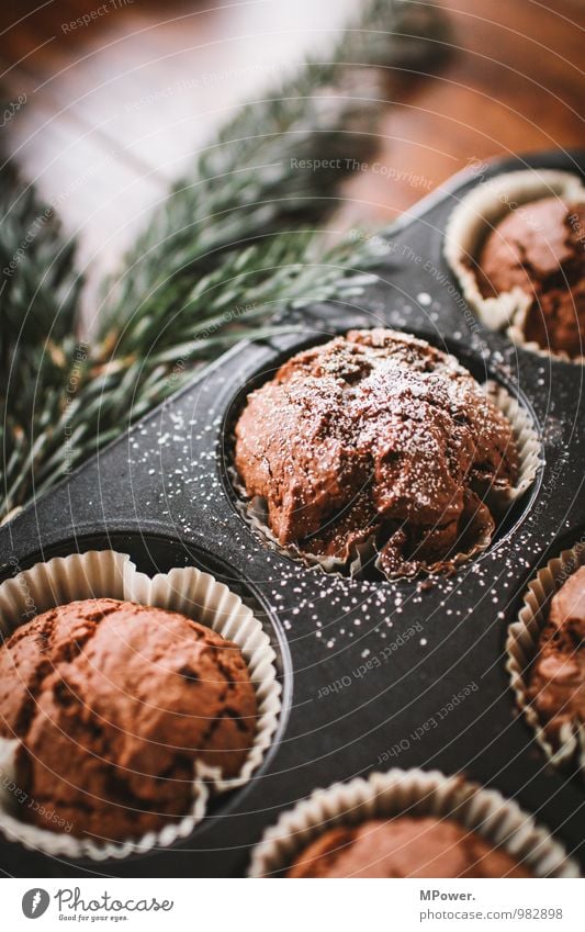 muffins Food Nutrition Fast food Bowl 1 Beautiful Muffin Baking tin Dough Chocolate cake Fresh Candy Delicious Appetite Colour photo Close-up