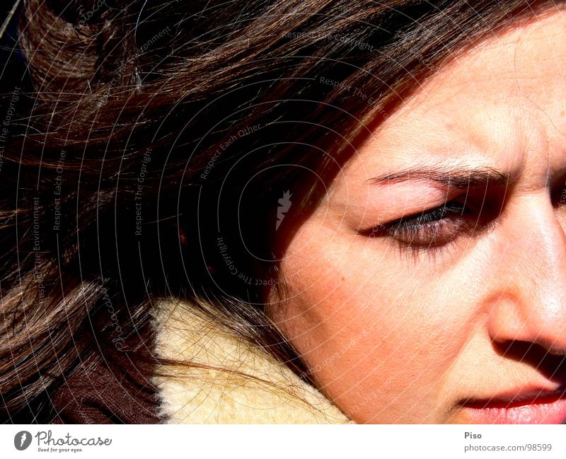 the symphony Woman Winter Georgia Loneliness Grief Distress Beautiful Nose Face Wind Sun head crap