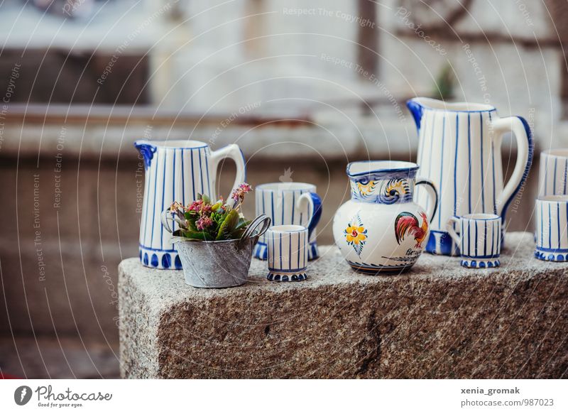 Ceramics in Porto Crockery Cup Mug Lifestyle Vacation & Travel Tourism Trip Old town Bowl Watering can Decoration Kitsch Odds and ends Souvenir Collection