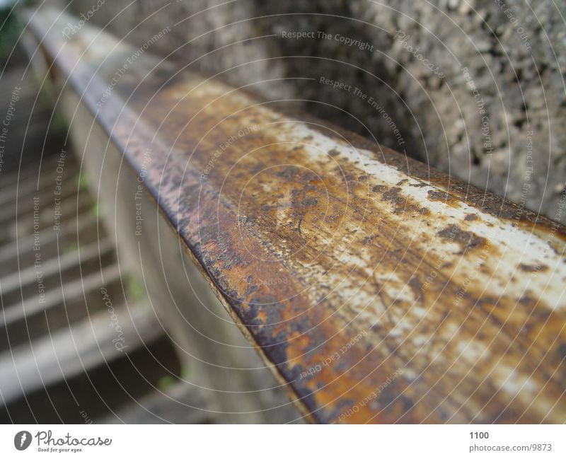 rail Architecture Handrail Rust Old Macro (Extreme close-up)