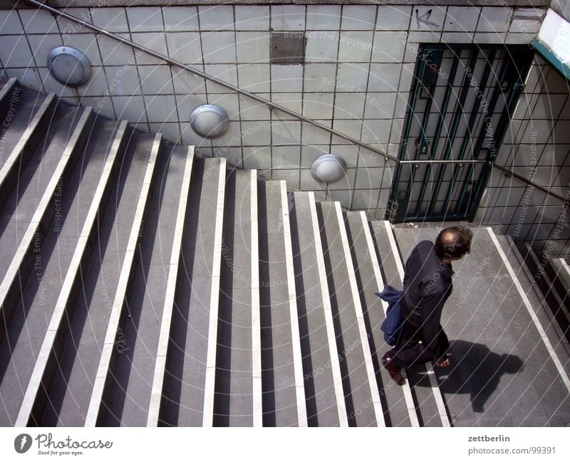 subway Upward Downward Entrance Way out Access Underground Vacation & Travel Public transit Individual Loneliness Man Grating Open Closed Architecture