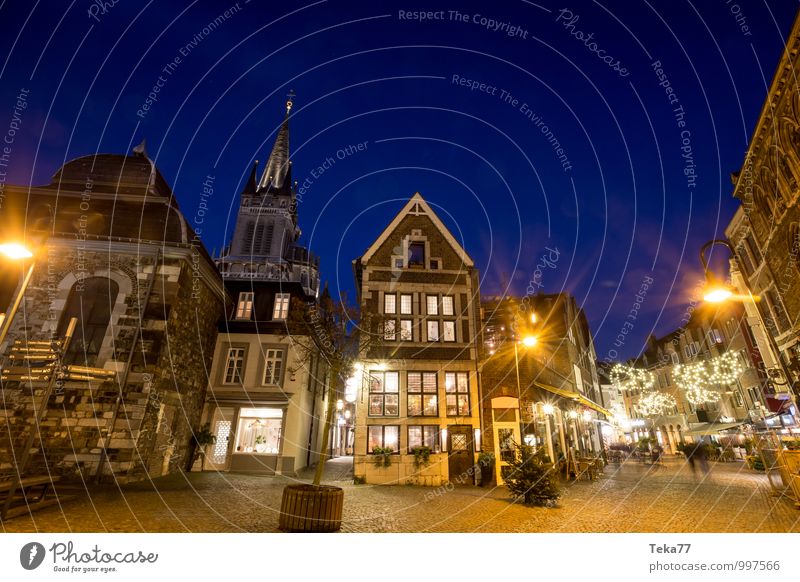 AAchen of the NIGHT Shopping Winter Christmas & Advent Human being Aachen Town Downtown Old town House (Residential Structure) Places Tourist Attraction
